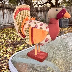 Hallmark‎ Cards Turkey Thanksgiving Decor Fabric Fall Harvest Decoration